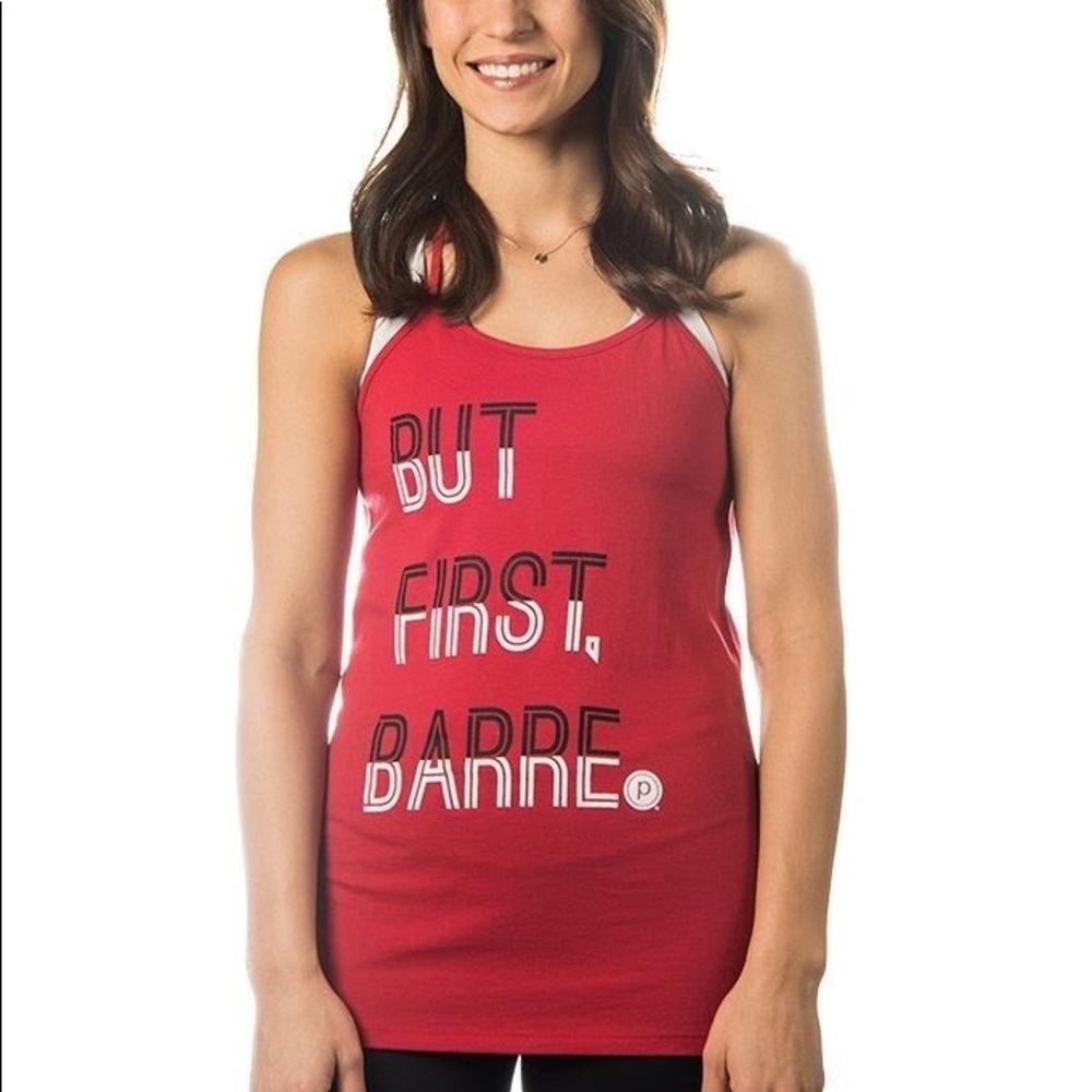 Pure Barre “but first barre” tank